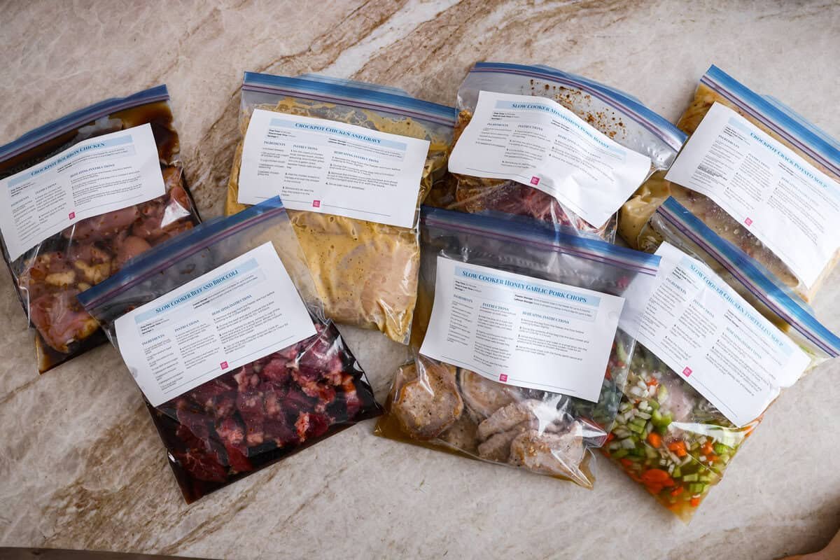 7 dump and go freezing meals