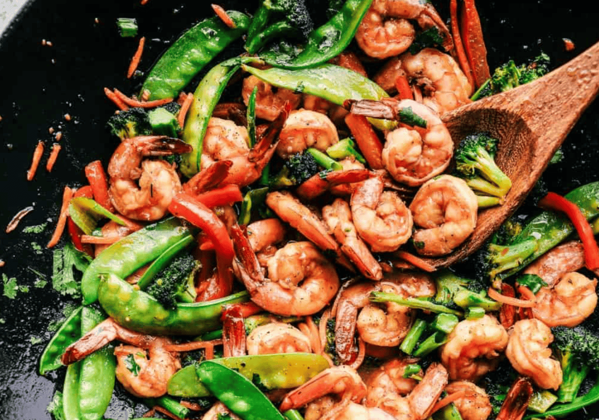 Garlic shrimp stir fry recipe