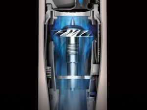 Cutout of Airwrap i.d. showing the high pressure motor